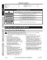 Предварительный просмотр 2 страницы Chicago Electric 47840 Owner'S Manual & Safety Instructions