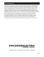 Предварительный просмотр 12 страницы Chicago Electric 47840 Owner'S Manual & Safety Instructions