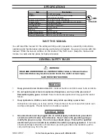 Предварительный просмотр 2 страницы Chicago Electric 47937 Assembly And Operating Instructions Manual