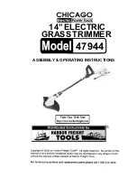 Chicago Electric 47944 Assembly & Operating Instructions preview