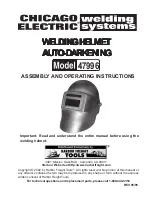 Preview for 1 page of Chicago Electric 47996 Assembly And Operating Instructions Manual