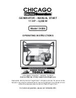 Preview for 1 page of Chicago Electric 54206 Operating Instructions Manual