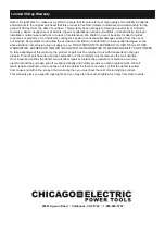 Предварительный просмотр 20 страницы Chicago Electric 56708 Owner'S Manual & Safety Instructions