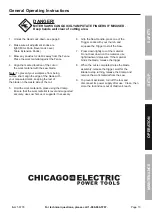 Предварительный просмотр 13 страницы Chicago Electric 56776 Owner'S Manual & Safety Instructions