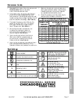 Предварительный просмотр 7 страницы Chicago Electric 61441 Owner'S Manual & Safety Instructions