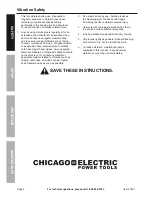 Предварительный просмотр 6 страницы Chicago Electric 61481 Owner'S Manual & Safety Instructions