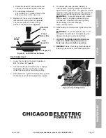 Предварительный просмотр 9 страницы Chicago Electric 61481 Owner'S Manual & Safety Instructions