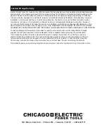 Предварительный просмотр 16 страницы Chicago Electric 61481 Owner'S Manual & Safety Instructions