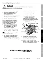 Preview for 13 page of Chicago Electric 61969 Owner'S Manual & Safety Instructions