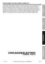 Preview for 15 page of Chicago Electric 62297 Owner'S Manual & Safety Instructions