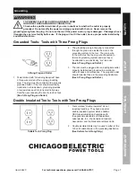 Предварительный просмотр 7 страницы Chicago Electric 62420 Owner'S Manual & Safety Instructions