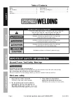 Preview for 2 page of Chicago Electric 64056 Owner'S Manual