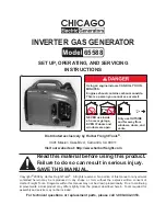 Preview for 1 page of Chicago Electric 65588 Set Up, Operating, And Servicing Instructions