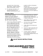 Предварительный просмотр 6 страницы Chicago Electric 65766 Owner'S Manual