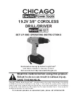 Chicago Electric 66127 Set Up And Operating Instructions Manual preview