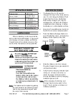 Предварительный просмотр 7 страницы Chicago Electric 66127 Set Up And Operating Instructions Manual