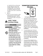 Preview for 5 page of Chicago Electric 66439 Set Up And Operating Instructions Manual