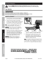 Предварительный просмотр 8 страницы Chicago Electric 67537 Owner'S Manual