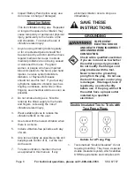 Предварительный просмотр 6 страницы Chicago Electric 67707 Set Up And Operating Instructions Manual