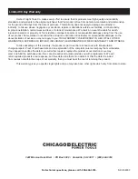 Предварительный просмотр 12 страницы Chicago Electric 68303 User Manual