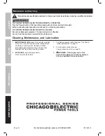 Предварительный просмотр 16 страницы Chicago Electric 68316 Owner'S Manual & Safety Instructions