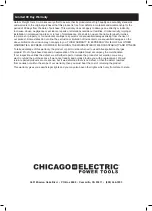 Preview for 16 page of Chicago Electric 68849 Owner'S Manual