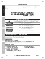 Preview for 2 page of Chicago Electric 69342 Owner'S Manual & Safety Instructions