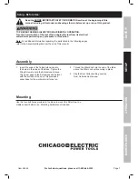 Preview for 7 page of Chicago Electric 69684 Owner'S Manual & Safety Instructions