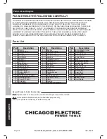 Preview for 14 page of Chicago Electric 69696 Owner'S Manual & Safety Instructions