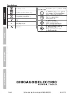 Предварительный просмотр 8 страницы Chicago Electric 69702 Owner'S Manual & Safety Instructions