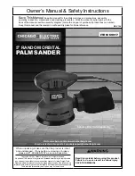 Preview for 1 page of Chicago Electric 69917 Owner'S Manual & Safety Instructions