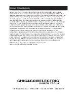 Предварительный просмотр 16 страницы Chicago Electric 69946 Owner'S Manual