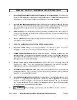 Preview for 6 page of Chicago Electric 90300 Operating Instructions Manual