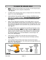 Предварительный просмотр 12 страницы Chicago Electric 90541 Operating Instructions Manual