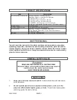 Предварительный просмотр 2 страницы Chicago Electric 91007 Operating Instructions Manual