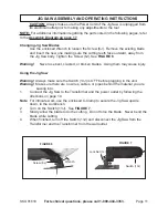 Предварительный просмотр 11 страницы Chicago Electric 91618 Assembly And Operating Instructions Manual