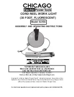 Предварительный просмотр 1 страницы Chicago Electric 92156 Assembly And Operating Instructions Manual