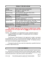 Preview for 2 page of Chicago Electric 92456 Operating Instructions Manual