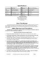 Preview for 2 page of Chicago Electric 93009 Assembly And Operating Instructions Manual