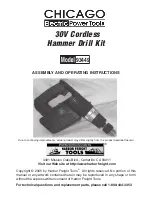 Chicago Electric 93449 Assembly And Operating Instructions Manual preview