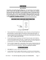 Preview for 5 page of Chicago Electric 93532 Set Up And Operating Instructions Manual