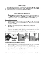 Предварительный просмотр 10 страницы Chicago Electric 94282 Assembly And Operating Instructions Manual