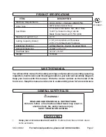 Предварительный просмотр 2 страницы Chicago Electric 94362 Assembly And Operating Instructions Manual