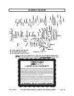 Предварительный просмотр 22 страницы Chicago Electric 94362 Assembly And Operating Instructions Manual