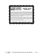 Предварительный просмотр 20 страницы Chicago Electric 94596 Assembly And Operation Instructions Manual