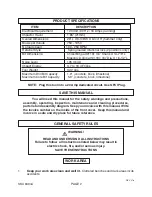 Preview for 2 page of Chicago Electric 94944 Assembly And Operating Instructions Manual