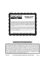 Preview for 11 page of Chicago Electric 95573 Assembly And Operation Instructions Manual