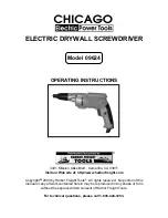 Chicago Electric 9624 Operating Instructions Manual preview