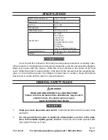 Preview for 2 page of Chicago Electric 96325 Assembly And Operation Instructions Manual