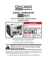 Preview for 1 page of Chicago Electric 98391 Set Up, Operating, And Servicing Instructions